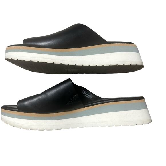 Dolce Vita Milo Black Platform Slide Sandals - Picture 4 of 8